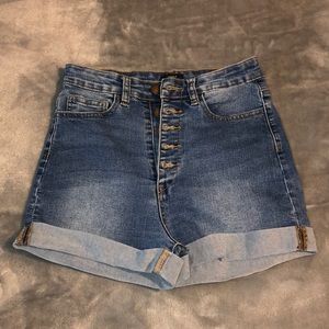 High Waisted Jean Shorts